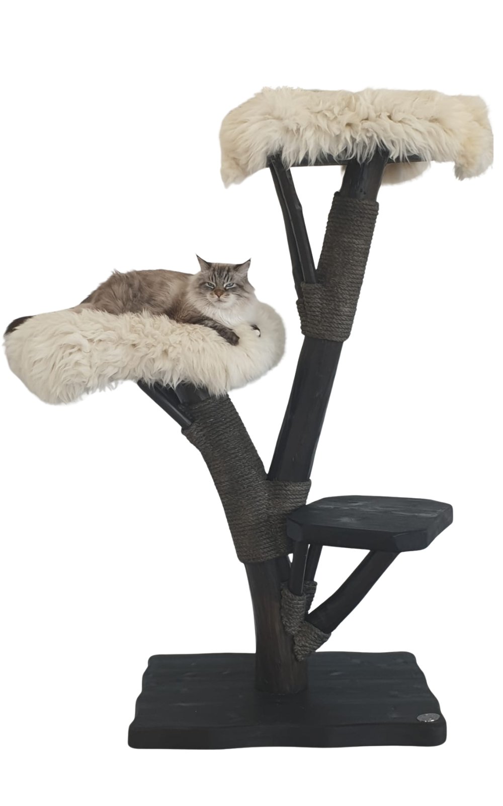 Black Tooth - Kratzbaum - schwarz weißer Katzenbaum