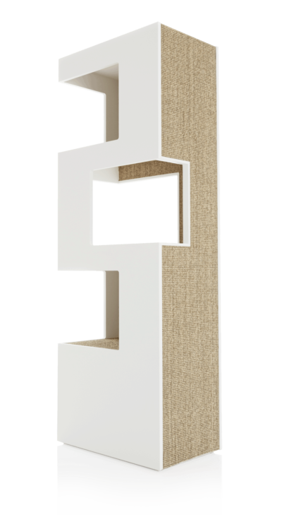 Katzenbaum sehr modern in weiß design