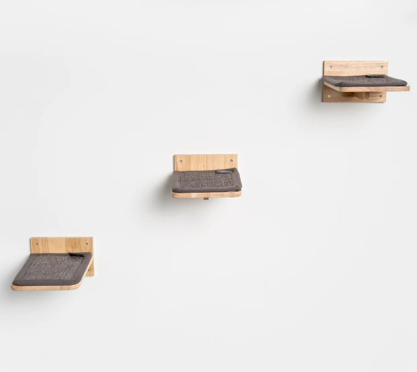 Kratzbaum modern grau fuer Wand