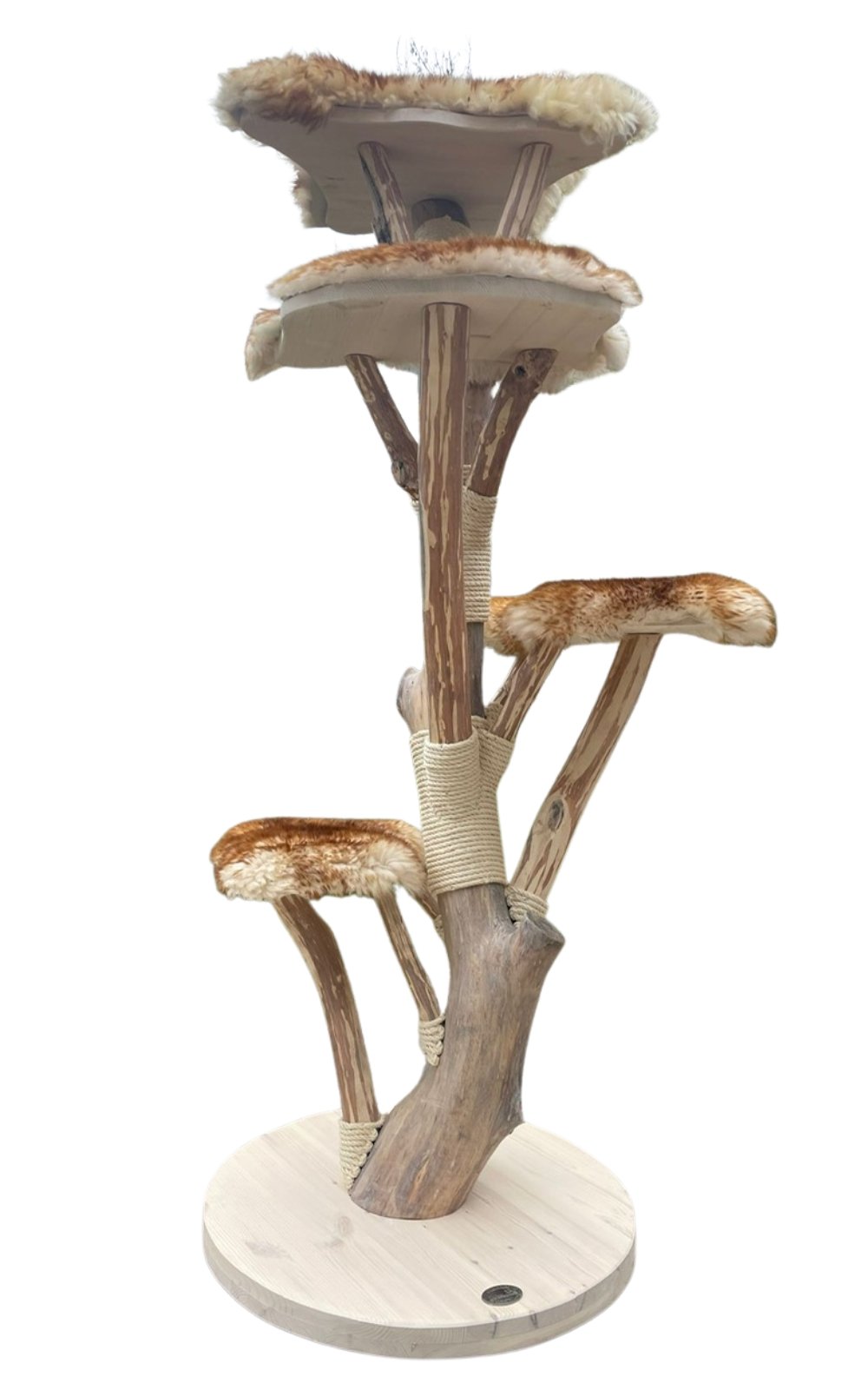 MOJIMIR Kratzbaum mit braunem Bezug