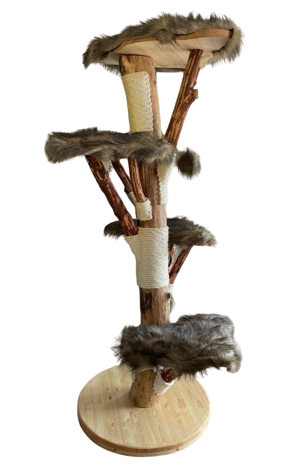 MONTE - Kratzbaum Holz und dunkelgrau