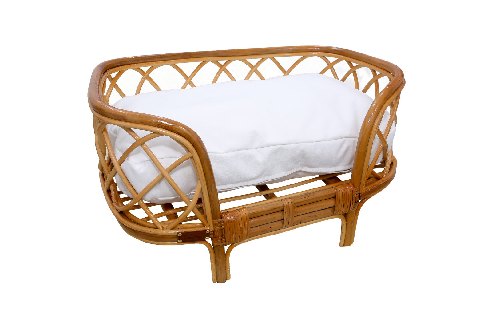 Rattan Katzenbett natürliches Holz