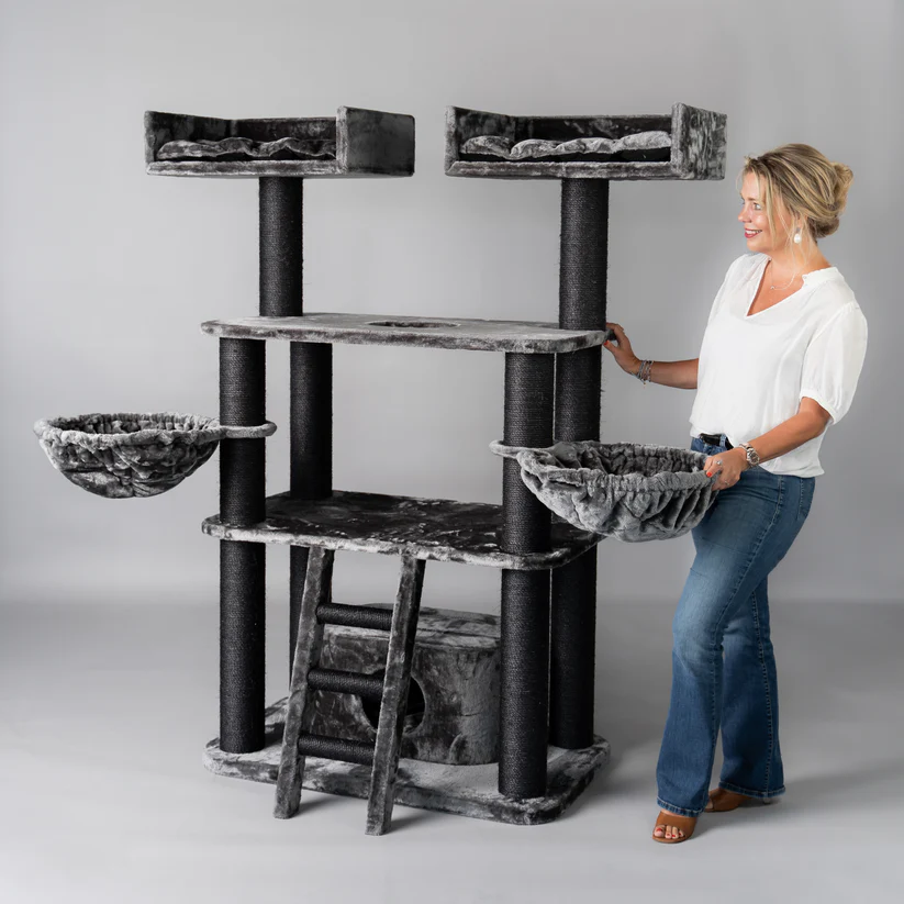 XXL Panther dunkelgrau Kratzbaum