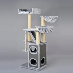 hellgrauer Kratzbaum massiv