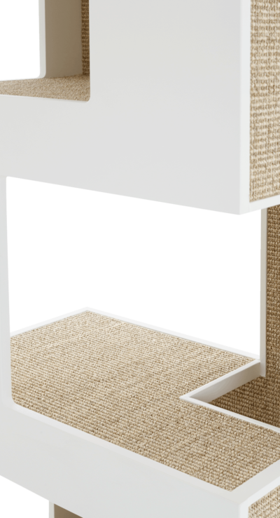 weiß und beiger Katzenbaum ONE XL