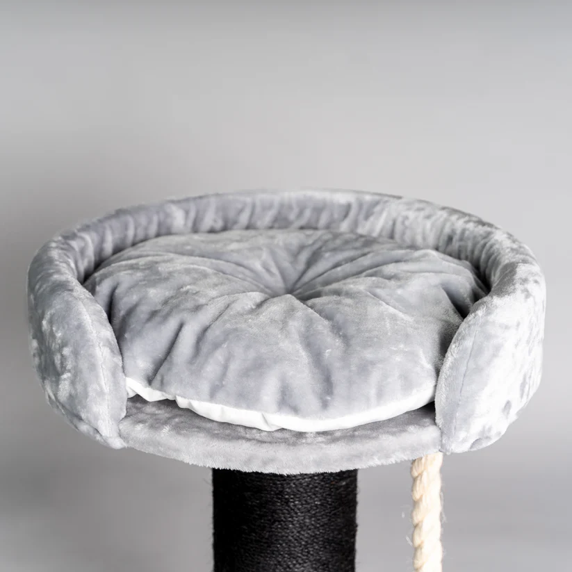 kleiner Katzenkratzbaum grau