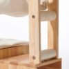 Eleganter Katzenbaum Ligno Cream 60 × 40 × 108 cm mit Sisalstamm und Kletterleiter