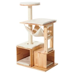 ligno-cream-108-cm-katzenbaum-aus-kautschukholz