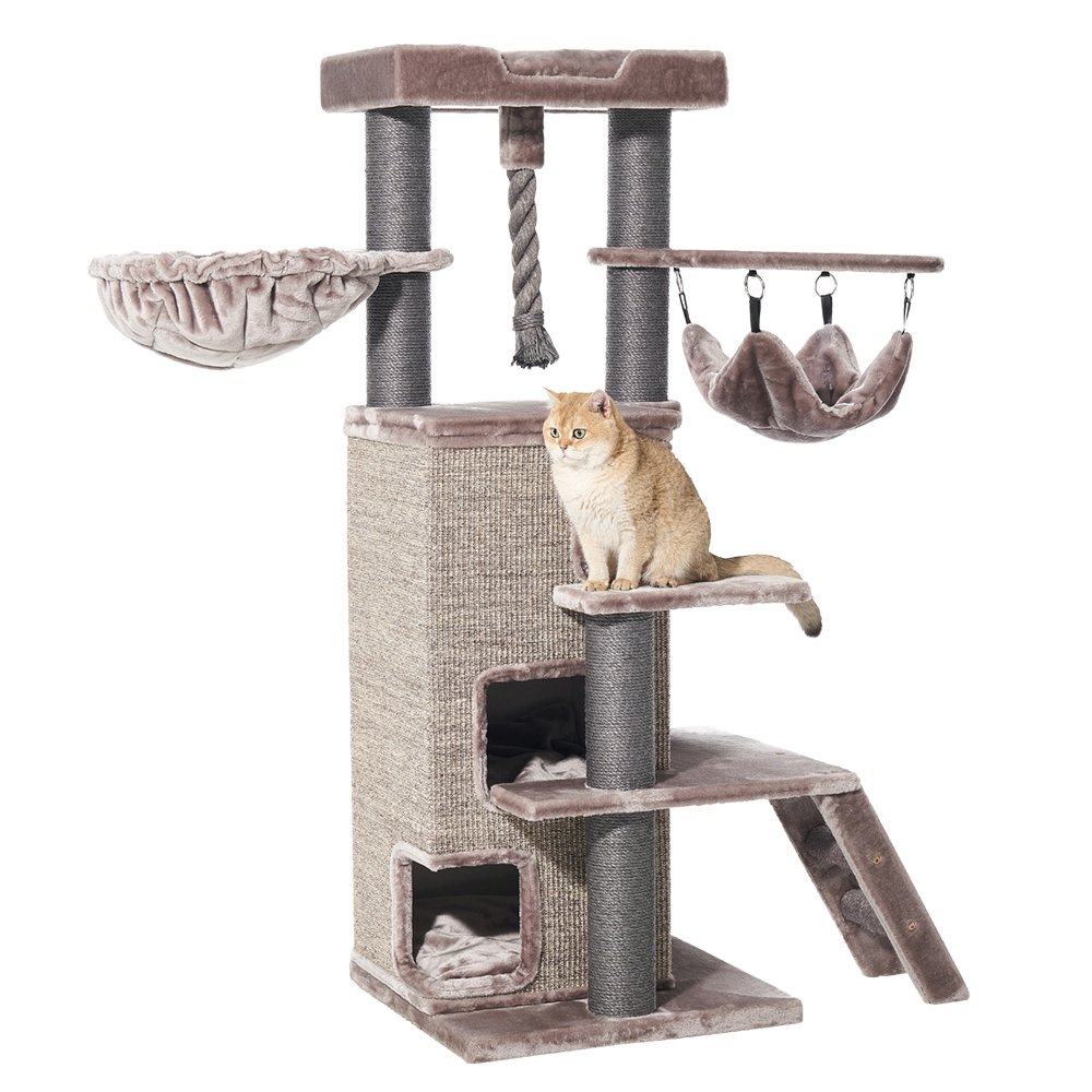 brauner extra großer Katzenbaum in XXL