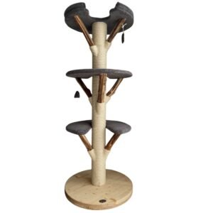 grauer-naturholz-katzenbaum-echtholz-grey-wizard-180cm-hoch