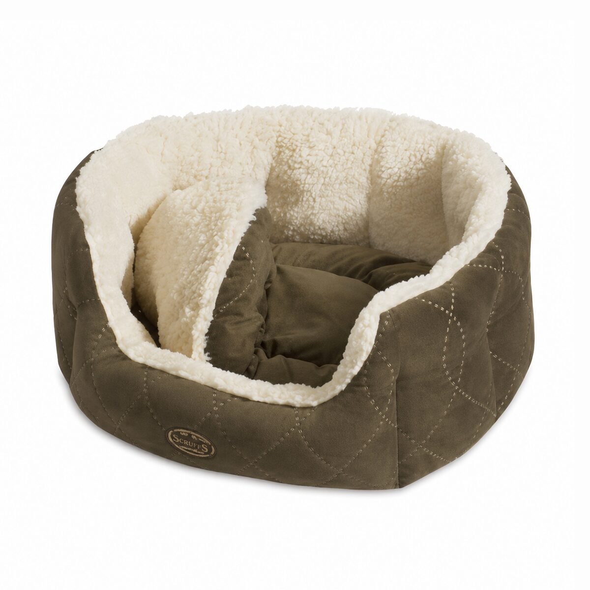 komfort-bett-ceno-ovales-hundebett-softpluesch-braun-45-x-40-x-19-cm