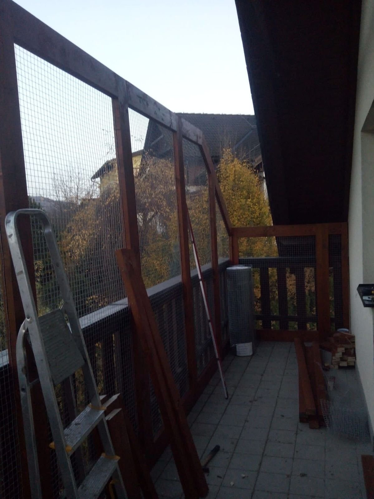 Balkon Katzengehege